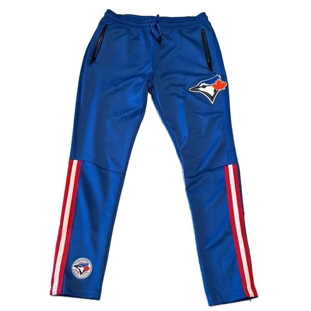 Toronto Blue Jays Blue Track Pants with Side Stripes and Zipper Pockets